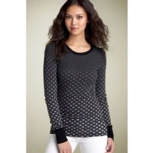 Free People Faded Star Waffle Long Sleeve Top | S